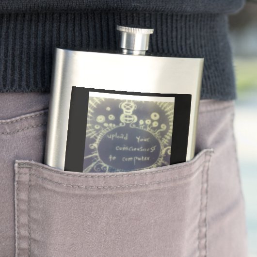 yaei Laden Sie Ihr Bewusstsein auf den Computer ho Flachmann (Beispiel)