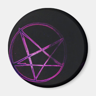 yaei lila Pentagramm Magnet