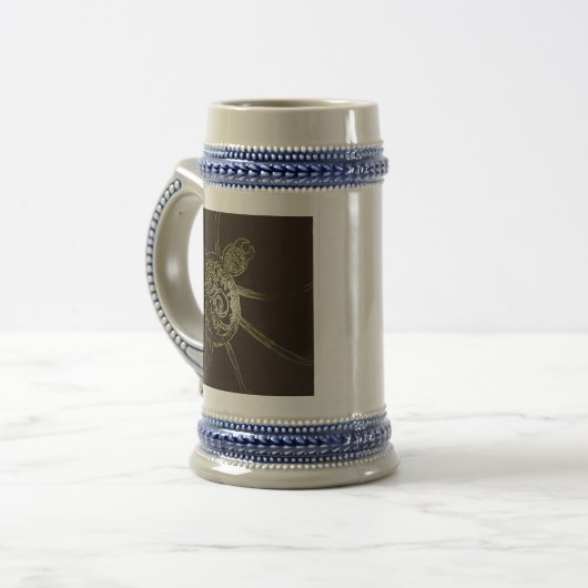 yaei Spinne Bierglas (Vorderseite Links)