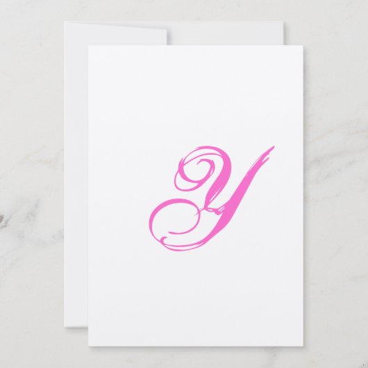 Yael Rachel Custom. Einladung (Rückseite)