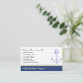 Yaght Broker Visitenkarten Visitenkarte (Stehend Vorderseite)