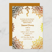 Yagnopavit Upanayanam Hindu Thread Janeu Zeremonie Einladung (Vorne/Hinten)