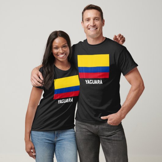 Yaguara Colombia Flag Emblem Escudo Bandera Crest T-Shirt (Unisex)