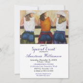 YAHOO WESTERN PARTY EREIGNIS EINLADUNG (Vorderseite)