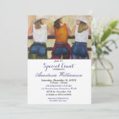 YAHOO WESTERN PARTY EREIGNIS EINLADUNG (Stehend Vorderseite)