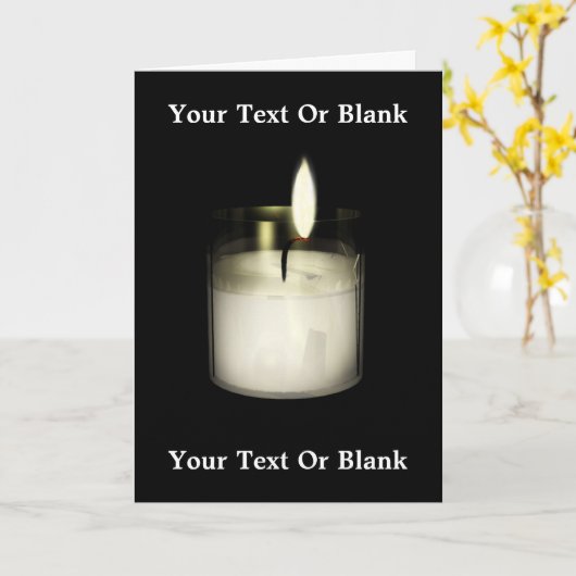 Yahrzeit Karte (Gelbe Blume)