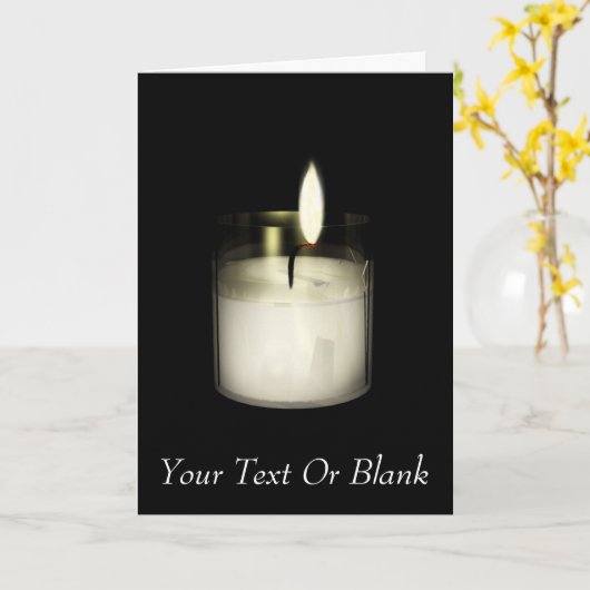 Yahrzeit Karte (Gelbe Blume)