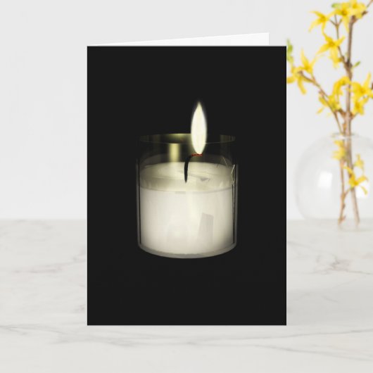 Yahrzeit Spende Karte (Gelbe Blume)