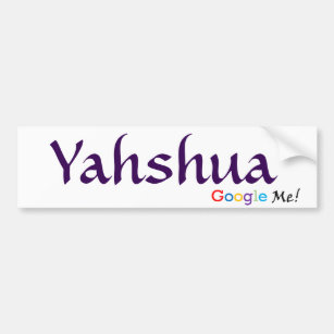 Yahshua - Google ich Autoaufkleber