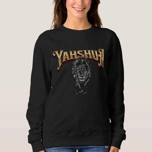 Yahshua Is King Bible Scripture Quote Hebrew Isra Sweatshirt (Vorderseite)