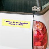 Yahshua ist mein Messiah! Obama ist NICHT! Autoaufkleber (Auf Lkw)