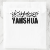 Yahshua Rechteckiger Aufkleber (Tasche)