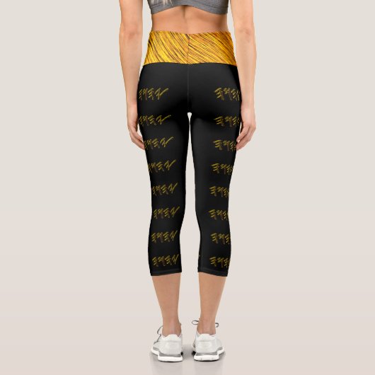 YAHUAH - der höchste Name 01-01 Capri Leggings (Rückseite)