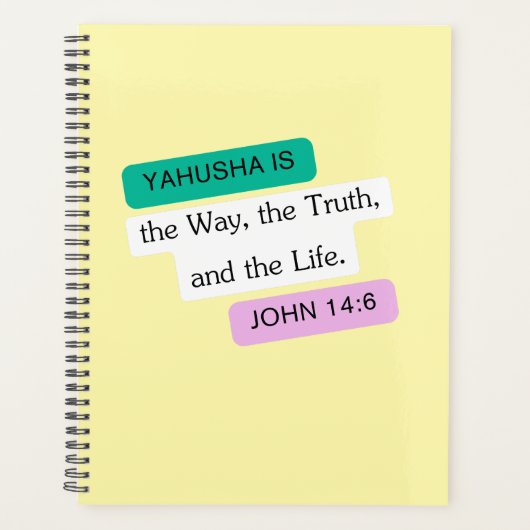 Yahusha ist die Art und Weise, wie Grafik gestalte Planer (Vorderseite)