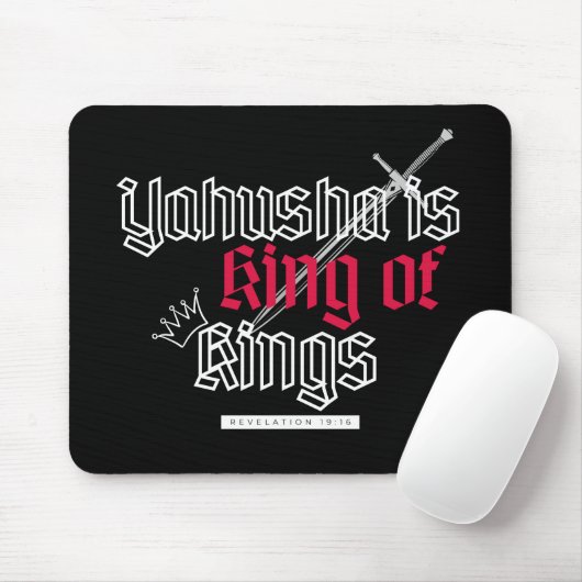 Yahusha ist König der Könige Mousepad (Mit Mouse)