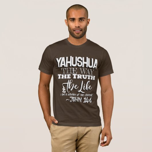 Yahushua the Way T Shirt (Vorne ganz)
