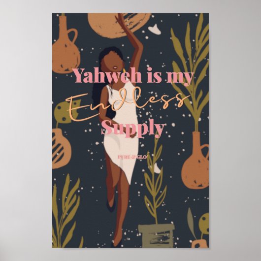 Yahweh Affirmation Poster (Vorne)