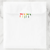 Yahweh auf Hebräisch Runder Aufkleber (Tasche)