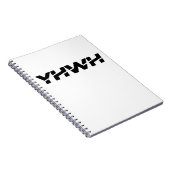 Yahweh Black Spiral Notebook Notizblock (Rechte Seite)