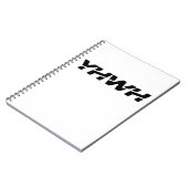 Yahweh Black Spiral Notebook Notizblock (Linke Seite)