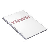 Yahweh Dusty Pink Spiral Notebook Notizblock (Rechte Seite)