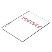Yahweh Dusty Pink Spiral Notebook Notizblock (Linke Seite)