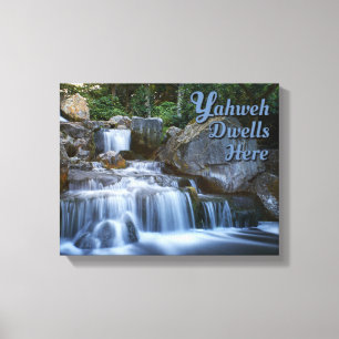 Yahweh Dwells Here Wrapped Canvas Leinwanddruck