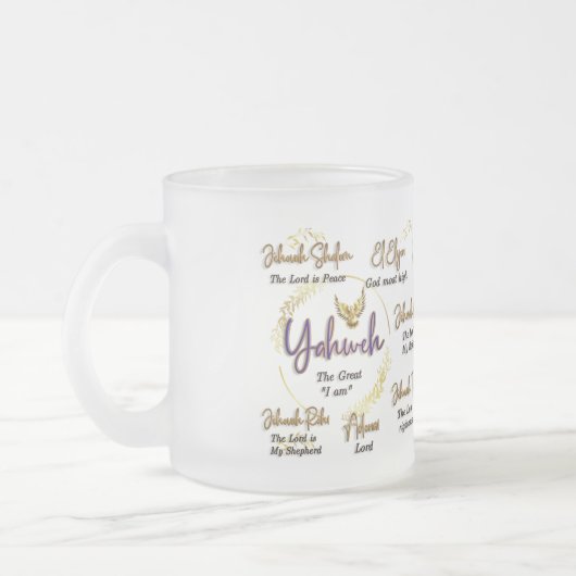 Yahweh Namen Gottes Tasse 15 oz. (Links)