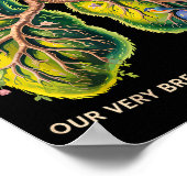 Yahweh Our Very Breath Speaks His Name Christian Poster (Ecke)