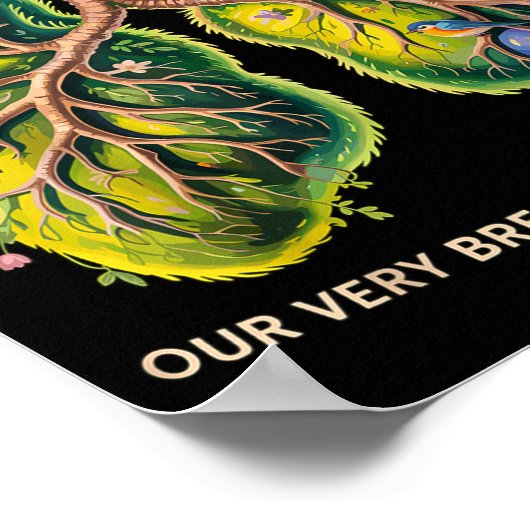 Yahweh Our Very Breath Speaks His Name Christian Poster (Ecke)