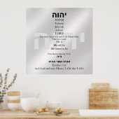 Yahweh Poster (Küche)