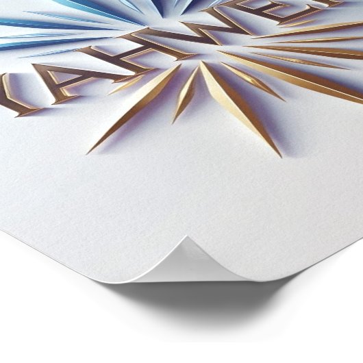 Yahweh Poster Print | Ai Christlich Matte Wall Art (Ecke)