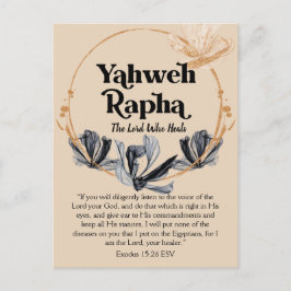 Yahweh Rapha | Namen Gottes Gottesfürchtige Schrif Postkarte