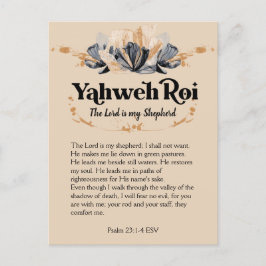 Yahweh Roi | Namen Gottes Gottesfürchtige Schrift Postkarte