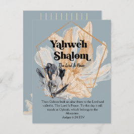 Yahweh Shalom | Namen Gottes Gottesfürchtige Schri Postkarte