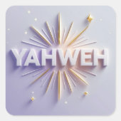 Yahweh Sticker - Christliches Faith Decal Ai Desig (Vorderseite)