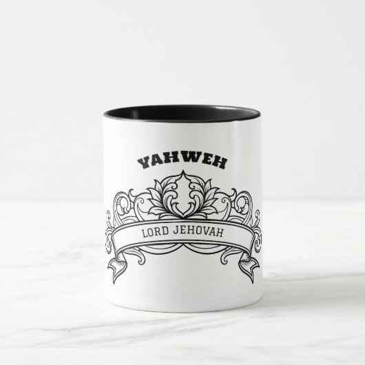 Yahweh Verzierte Tasse (Zentrum)