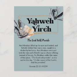 Yahweh Yireh | Namen Gottes Gottesfürchtige Schrif Postkarte