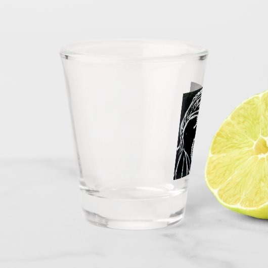 Yaie Betta zeichnend Fische Schnapsglas (Links)