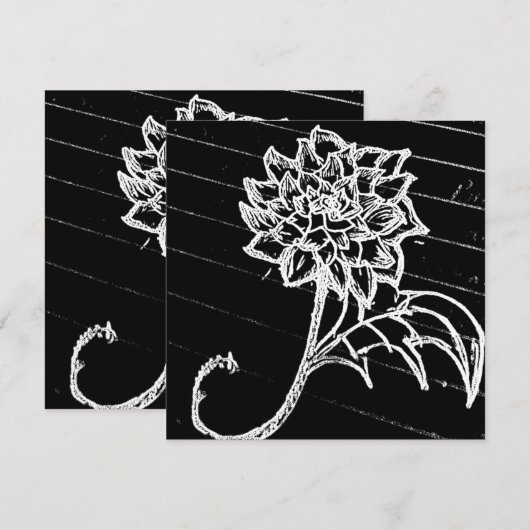 Yaie Black Rose Blume Goth (Vorne/Hinten)