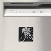 Yaie Black Rose Blume Goth Magnet (In Situ (Geschirrspüler))