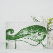 Yaie Grünwal Anime Manga Cartoon zeichnend Briefpapier (Stehend Vorderseite)