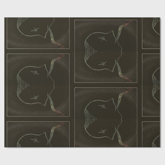 yaie in der Clown anime Manga zeichnend Geschenkpapier (Flach)