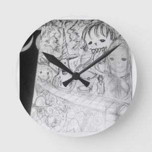 yaie Monster manga Anime Runde Wanduhr