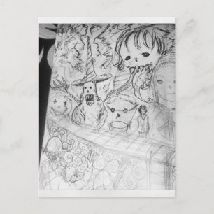 Yaie Monster Manga Animes Postkarte