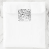 Yaie Monster Manga Animes Quadratischer Aufkleber (Tasche)