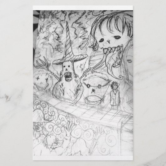 Yaie-Monster-Manga-Tier Briefpapier (Vorderseite)