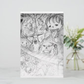 Yaie-Monster-Manga-Tier Briefpapier (Stehend Vorderseite)