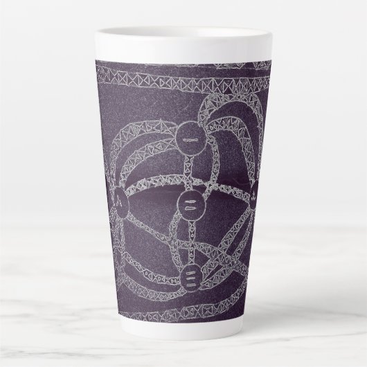yaie neunmond abstrakte kunst chinesischer zodiac milchtasse (Vorderseite)