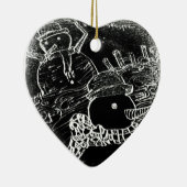 Yaie-Schneewächter Keramik Ornament (Rechts)